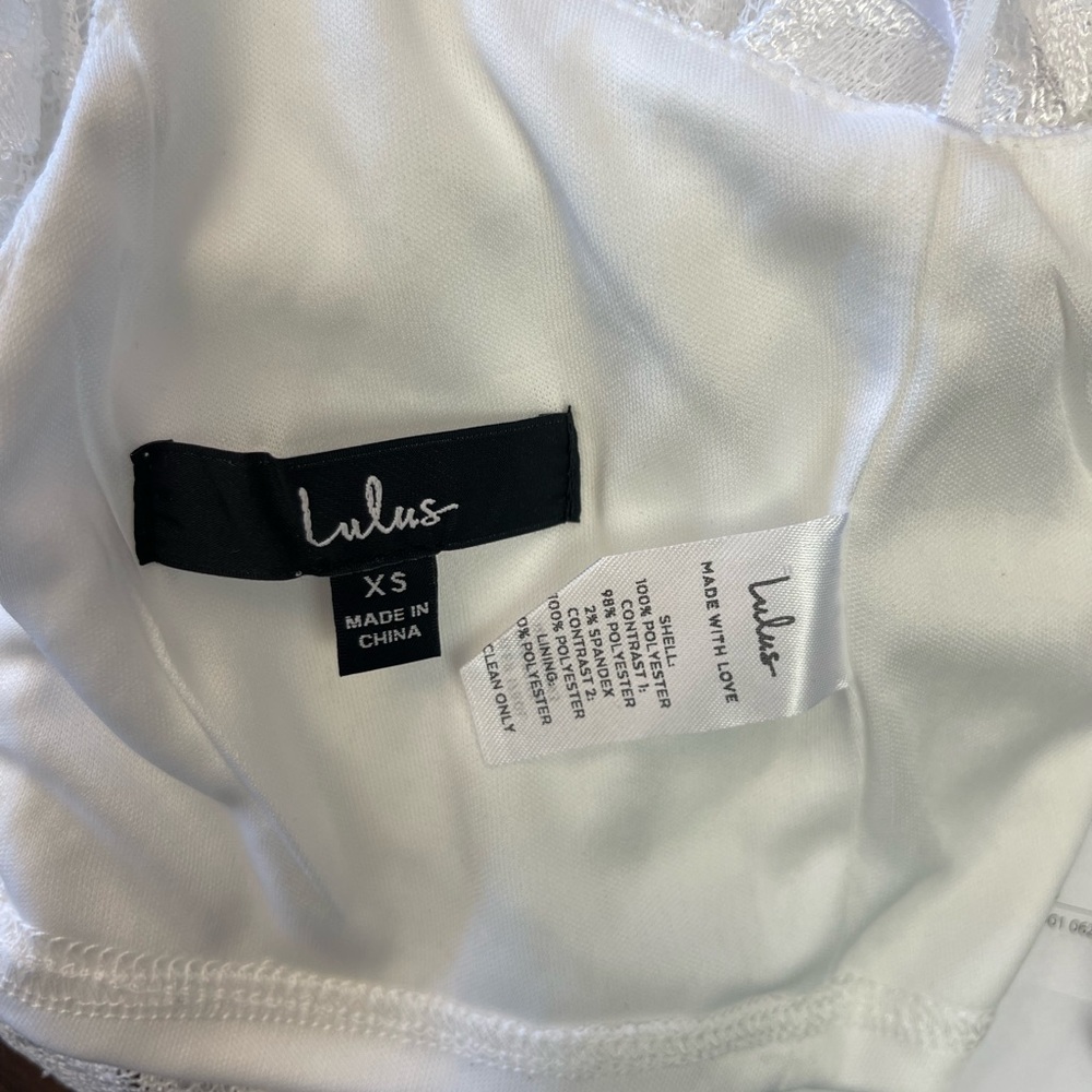 Lulu's White Lace Bralette Crop Top - Picture 7 of 9